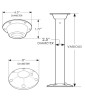 Perna e base de mesa Cypress™