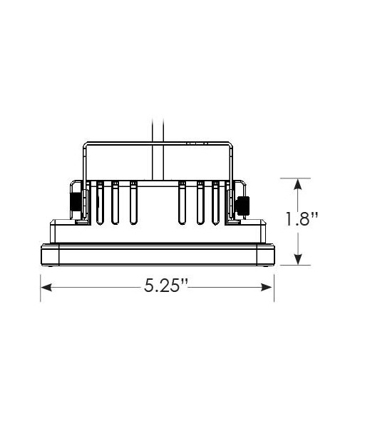 Verspreider Licht (Inbouw, Zwarte afwerking, 6300K)