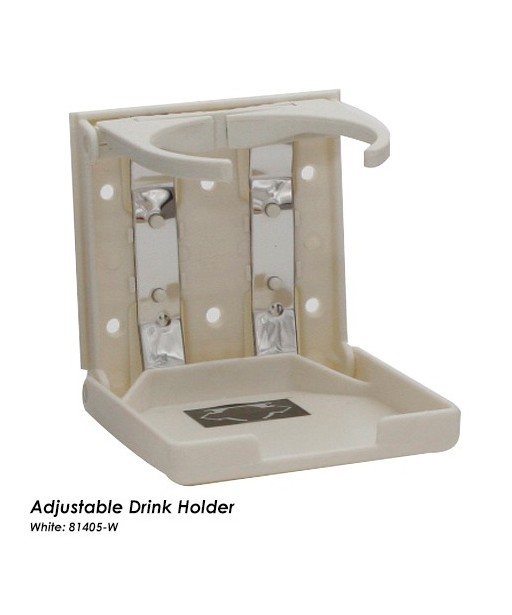 Vertical Mount Adjustable Drink Holder (Cream)