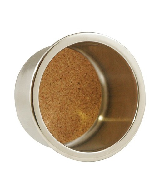 Flat Bottom Stainless Steel Drink Holder (Cork Pad)