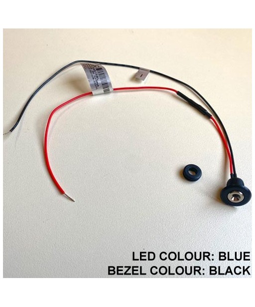 LED Pin Licht Blauw met Zwarte Rand