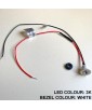 LED Pin Light Wit (3000k) met Zwarte Rand