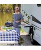 SYSTÈME DE PIED DE TABLE NOIR INCLINABLE POUR CAMPING-CAR