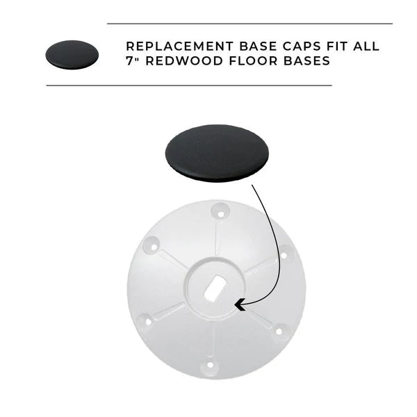Redwood replacement floor base cap