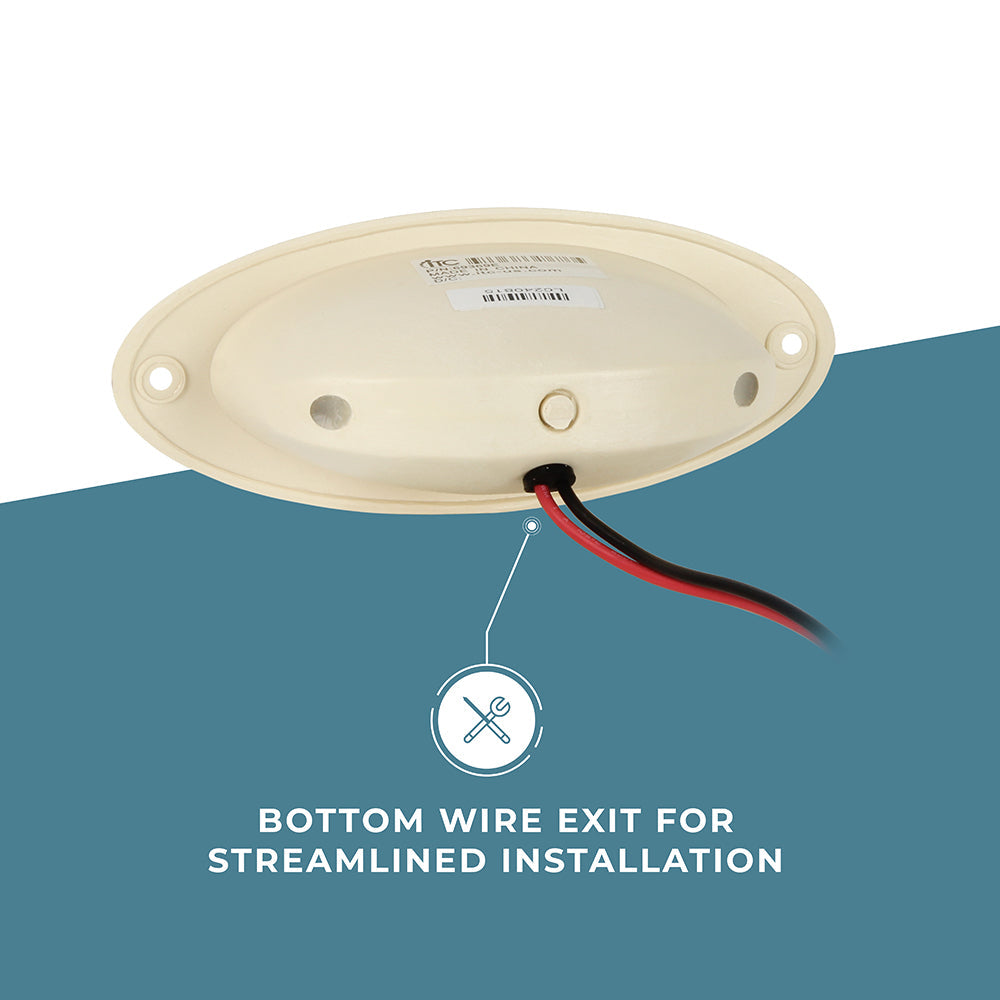 LED Oval Docking Light, White