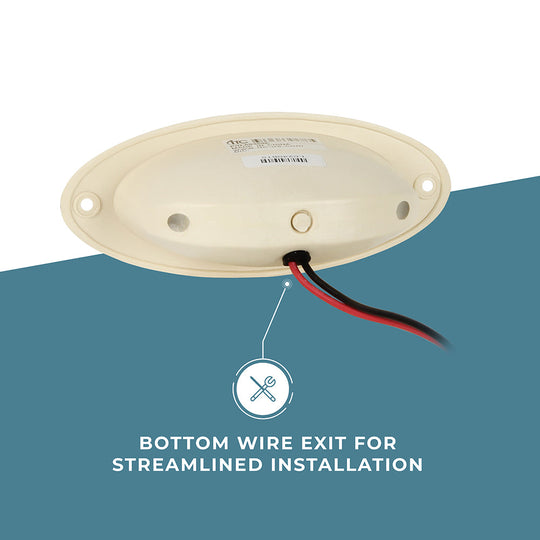 LED Oval Docking Light, White