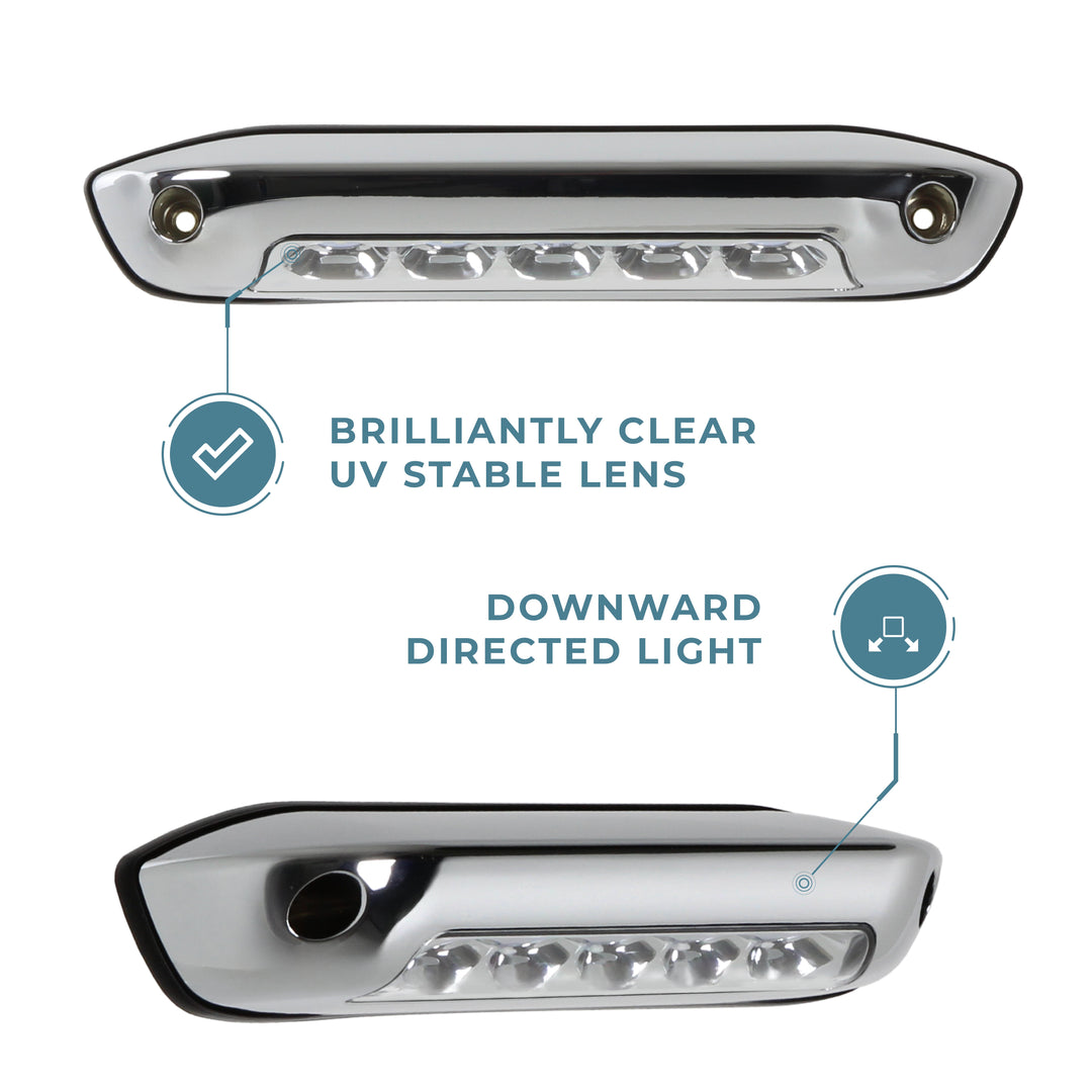 Assurance Exterior Flood Light - Chrome callout #colour_chrome