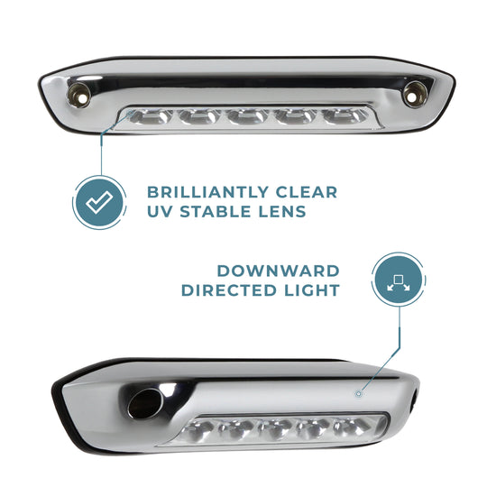 Assurance Exterior Flood Light - Chrome callout #colour_chrome