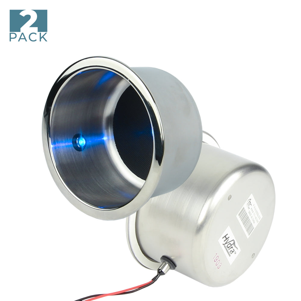 Flat Bottom Drink Holder with Blue LED