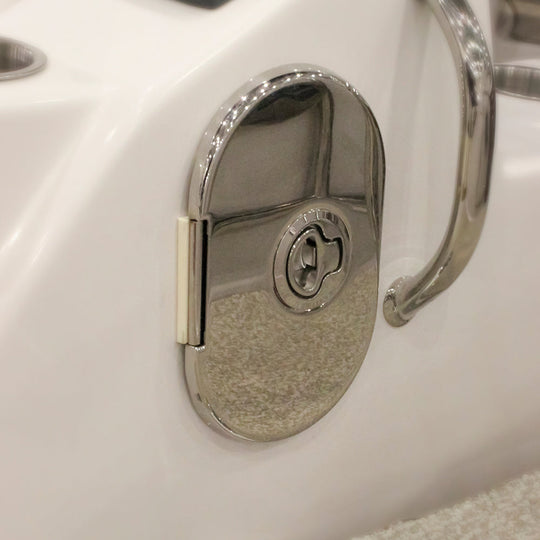 Hot & Cold Stainless Steel Transom Shower