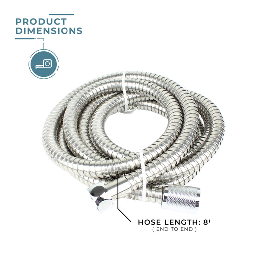 ITC Stainless-Steel Replacement Hose – 2.44m (8ft)