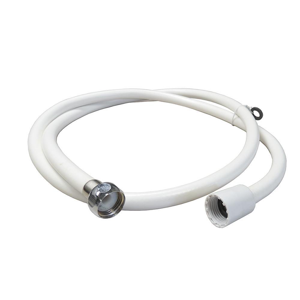 Chrome Showerhead w/Elbow, 8' Nylon Hose
