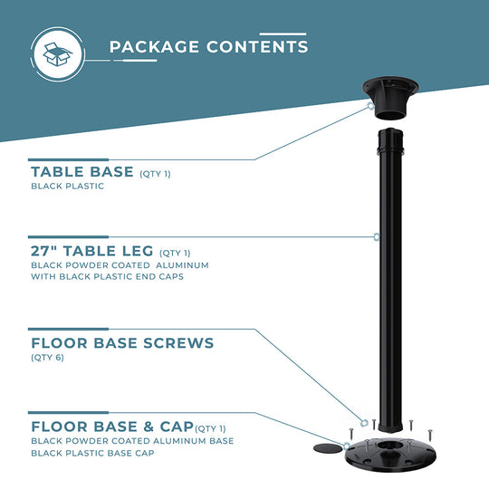 Redwood Leg Set - Black contents #colour_black