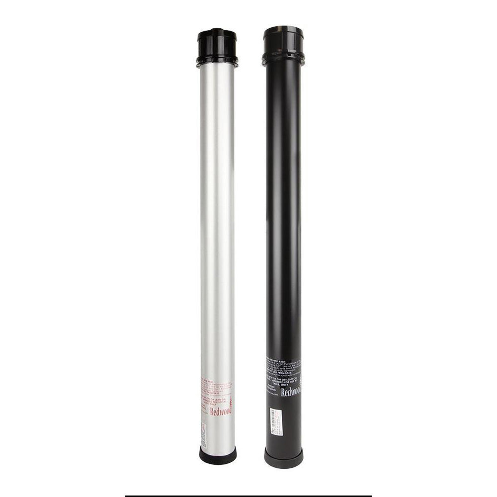 Redwood Table Leg - Silver and Black comparison #colour_black