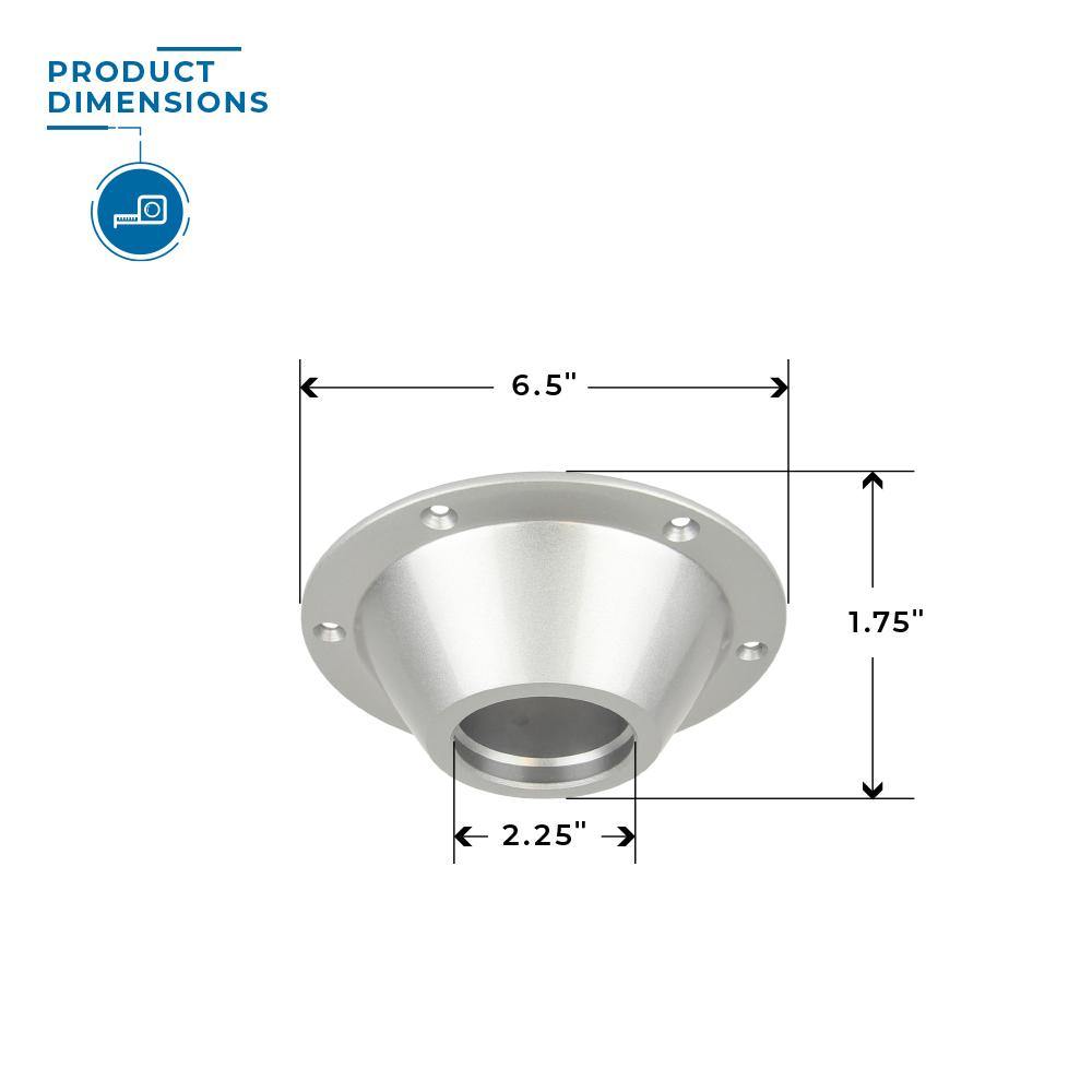 Sequoia Table Connector silver dimensions #colour_silver