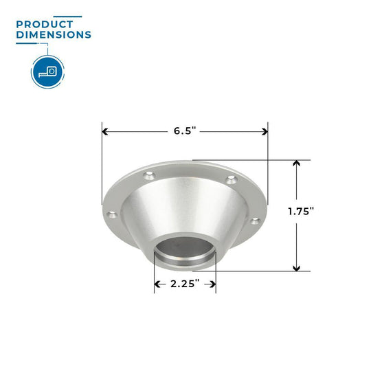 Sequoia Table Connector silver dimensions #colour_silver