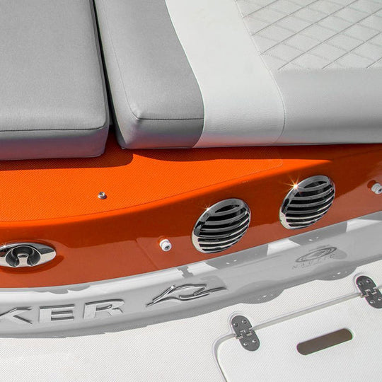 Grille de ventilation 3", habillage inox