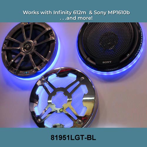 SPEAKER RING LIGHT BLUE LED